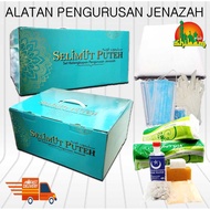 Set Kelengkapan Jenazah Lelaki dan Wanita Kit Lengkap Pengurusan Mayat Kain Kafan Kapan Islam Muslim