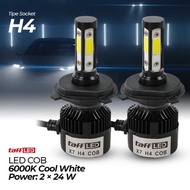 TaffLED X7 Car Headlights LED COB Headlight H4 Cool White 2 PCS - 75818-4CN