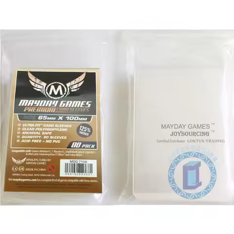 80 Sleeves MAYDAY Board Games Cards MDG 7106 for 65x100mm Premium thicker Sleeve Protective clear ca