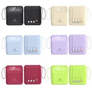 3c Power Bank 2,0000mAh Large Capacity Comes with Four-Wire Convenient Power Bank