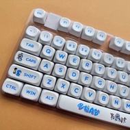 【Keycap Only】Doraemon Keycaps 128 Keys MOA Profile PBT Sublimation For Cherry MX Switch Mechanical K