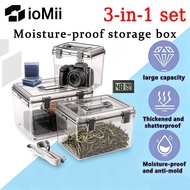 Camera dry box  Moisture proof storage box Camera dry cabinet Desiccant Thermometer shoulder strap