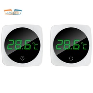 2 Piece Aquarium Thermometer, Temperature Sensor Accurate To ±0.9°C ABS The Tank Thermometer 5S Refr
