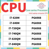 i7-620M i7-640M i7-720QM i7-740QM i7-820QM i7-840QM INTEL Core i7 series Laptop computer CPU PGA988
