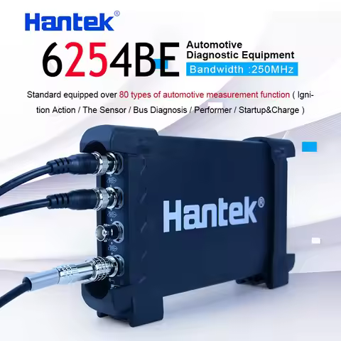 Hantek 6254BE Digital oscilloscope 250MHz Bandwidth Automotive Oscilloscopes Car-detector 4 Channels
