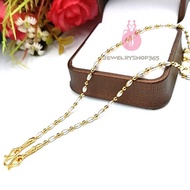 DIDGO2 K369 Necklace 2 Kings Sand Grain Pattern Micron Gold Work No Allergies ****Length 20 Inches**