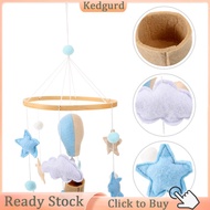 Kedgurd Nordic Style Bed Bell Baby Cot Felt Crib Mobile Wooden Hanging Toy The Clouds for Girl Girls Decoration
