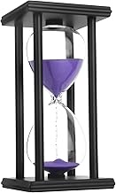 Hourglass Sand Timer,Black Wooden 30/45/60 Minute Sandglass Timer for Home,Desktop,Classroom Kitchen