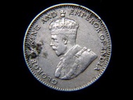 香港戰前鎳幣-1935年英屬香港(British Hong Kong)一毫(Nickel Cents)鎳幣(英皇佐治五世像, 第一款)