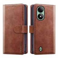 Wallet Phone case for ZTE Blade A33S with Card Holder Magnetic flip leather shockproof cover