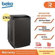 BEKO 17kg Top Load Washing Machine (Dark Grey) WTLD170D