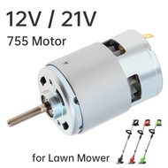 755 DC Motor 12V/21V Universal Motor Replacement Parts for Lawn Mower, Rechargeable Lawn Mower Repla