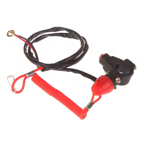 1PC ATV Motorcycle Boat Tether Lanyard Emergency Kill Stop Engine Switch Push Button For Pocket Mini