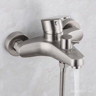 Mixing Valve Dual-Use Shower Faucet Concealed Shower Bathtub Triple Shower 304 Stainless Steel Hot a