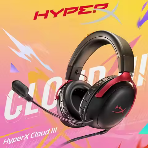 HyperX Cloud 3 III Wired Gaming Headset With DTS Sound Mic/Support HyperX Software USB Gaming Headph