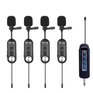 MOLISA  Wireless Microphone UHF ไมโครโฟนไร้สาย รุ่น Pro-4C/Pro-4CII ไมค์ 4 ตัว สำหรับไลฟ์สด บันทึกวีดีโอ Vlog บันทึก 4ไมค์Pro-4C One