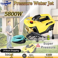 5800W High Pressure Water Jet 200Bar Portable Car Cleaner Wash Machine Heavy Duty Home Cleaning
