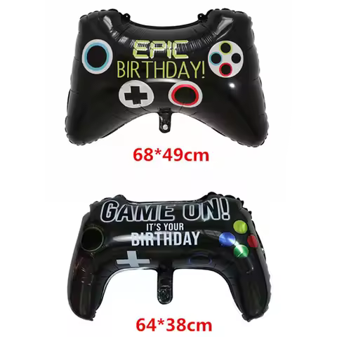 5pcs 63*37cm Game Controller Gamepad Joystick Foil Aluminium Balloon Birtdhay Party Supplies Toys Fo