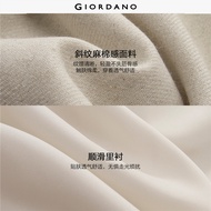 GIORDANO Women Casual Pants Breathable Linen Casual Pants Casual Stylish Trendy Elegant Comfortable 