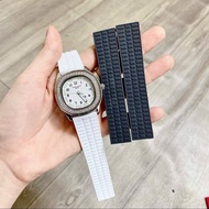 [ PATEK ] 19mm Silicone Women's Rubber Strap Replacement for Patek Aquanaut Philippe Watch 5164a 516
