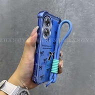 Suitable For OPPO A17 A17K A97 5G phone case new bow soft shell shockproof rotective case lanyard SZ