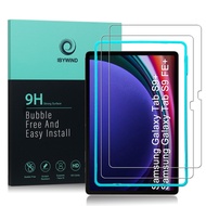IBYWIND Screen Protector For Samsung Galaxy Tab S9+ 12.4&amp;Samsung Galaxy Tab S9 FE+(12.4“),with 2 Pcs Tempered Glass,[Fingerprint Reader,Easy to install]