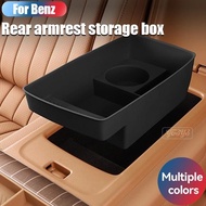 For Mercedes-Benz E-Class E300/E350 Rear Armrest Box Storage Box Silicone Storage Box Car Accessorie