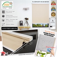 [HOMEBLIND] Themal Roller Blinds 100% Blackout Height 6 Feet(183cm) / Sunsceen Solar Blinds / Bidai 