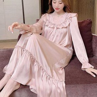 PLUS Size 4xl Women Nightgown French Word Ruffled Cout Style Night