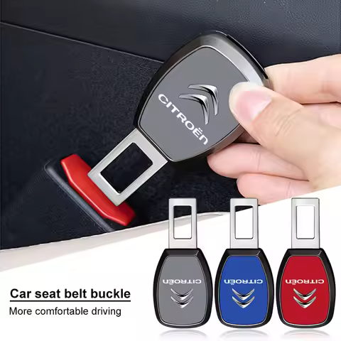 Car Interior Seat Belt Clip Buckle One Button To Release Insert Socket Extender For Citroen berlingo