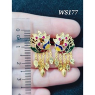 Wing Sing 916 Gold Earrings / Subang Indian Design  Emas 916 (WS177)