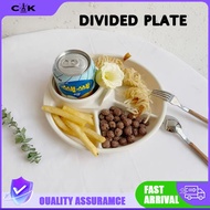 Breakfast Plate Plastic Fat Reducing Plate Divided Portable Healthy Eating Portion Control Plate