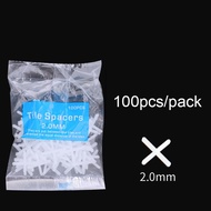 【LOCAL STOCK】(±100pcs/pack) 2.0mm Tile Spacer Marble Spacer Mosaic Spacer Mosaic Tile Cross Tile Spa