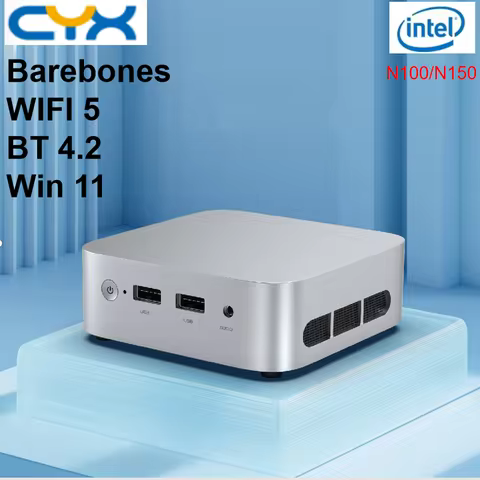 CYX AOA Mini Office PC Intel N100/N150 Windows 11 16GB Max M.2 2280 DDR4 SATA SSD WIFI5 BT4.2 RJ45 1