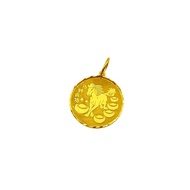 916 Gold Speedy Success Horse Coin Pendant