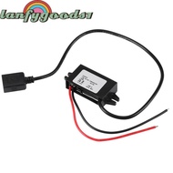 LANFYGOODS DC-DC Buck Adapter, Car Power Stabilizer Connector 24V To 5V USB Charger Regulator 12V To