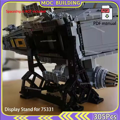 Vertical Display Stand for 75331 Stand Fighter Bracket Support MOC Building Blocks Toys Technology C