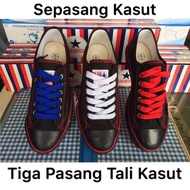 Clear stock Black Canvas Shoes Kasut Hitam Sepak Takraw