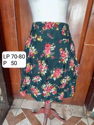 Flower Skirt Floral Rok Wanita - preloved