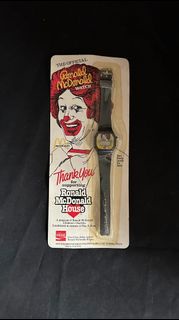 McDonald's麥當勞 1984年 coca cola 可口可樂 聯名慈善手表 電子手表 香港制造 全新未拆封
