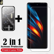 2-in-1 Huawei Y7a Nova 9 SE Y70 Plus 8i 7 7i 3i 2i 5T Y9 Y7 Y6 Pro Prime 2018 2019 P20 P30 Lite HD Clear Tempered Glass Screen Protector + Camera Lens Glass Film