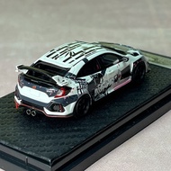 YM MODEL 1: 64 CIVIC CIVIC Type R FK8 Transparent Cover Resin Car MODEL