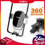 MOXOM Black Mirror MX-VS14 360° Rotation Vent Phone Holder Gravity Auto Lock Car Holder