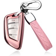 HIBEYO for BMW Key Fob Cover TPU Key Case for BMW 2 5 6 7 Series X1 X2 X3 X5 X6 Car Accessories with