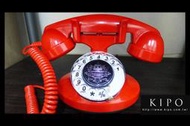 KIPO-【復古電話】可愛創意撥盤轉盤旋轉懷舊電話-黑色、紅色、黃色-NCH002086A
