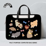 bag laptop bag VISION Cute Animal Laptop Bag Portable for Apple macbook15 Point 6 Inch New Air13 Huawei matebook Lenovo Women's 14 Inner Bag Pro Protective Cover