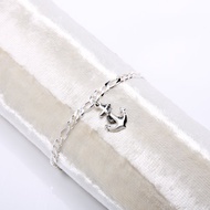 【Angel & Me】定情 繩結 船錨 (大) s925純銀手鍊 腳鍊 生日禮物