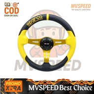 13 Inch Racing Car Steering Wheel, 6 Color Variations, Type 002