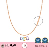 Kalung Emas Anak Rolona Polos Gold 10K Semar Nusantara - 0.8 - 1gr