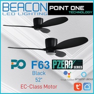 (CLIMATE VOUCHER) Beacon LED Point One F63 Pzero Series SMART Ceiling Fan - EC Class Motor - Extreme